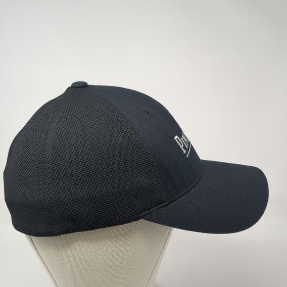 Pinnacle Services Fitted Hat Black XL Embroidered Stretch Vent Holes - Picture 4 of 8